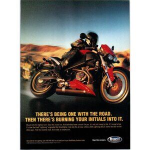 2004 Buell Motorcycles Lightning XB12S Sport Bike Vintage Print Ad Wall Art